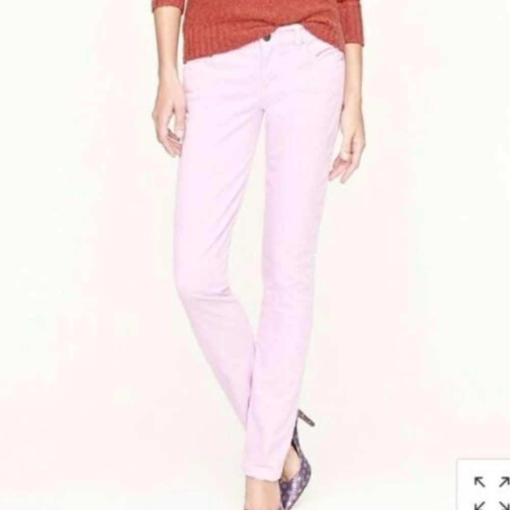 J. Crew Soft Pink Matchstick Straight Cut Corduroy Pants Size 27S Woman’s